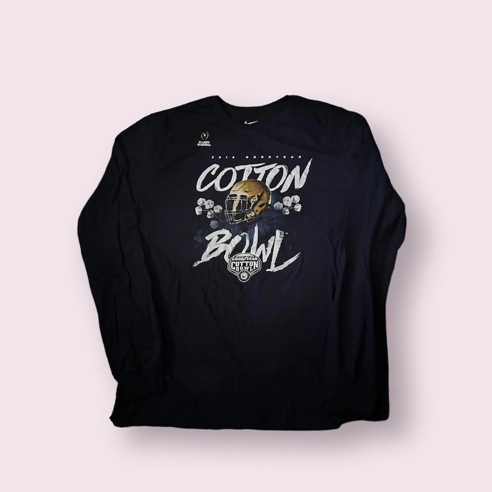2018 Nike NCAA Playoff Semifinal Cotton Bowl Notre Dame Long Sleeve T-Shirt